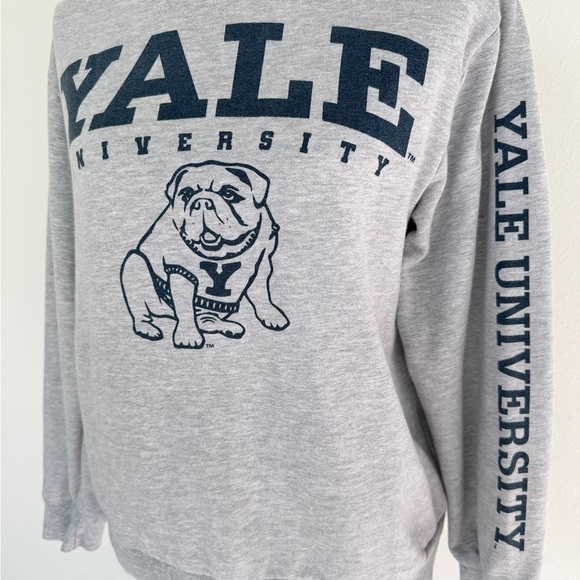 YALE University Auth.Sweatshirt Bulldog Football Collegiate Sz XS Oversized Fan - Picture 14 of 14